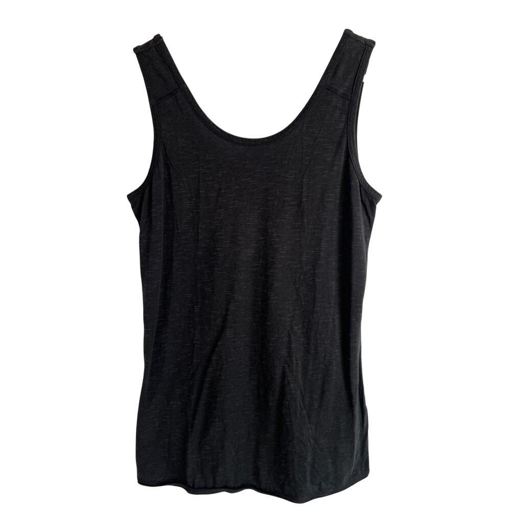 Toad & Co Sunkissed Tank Top Heathered Black Womens XSmall Scoop Neck Stretch